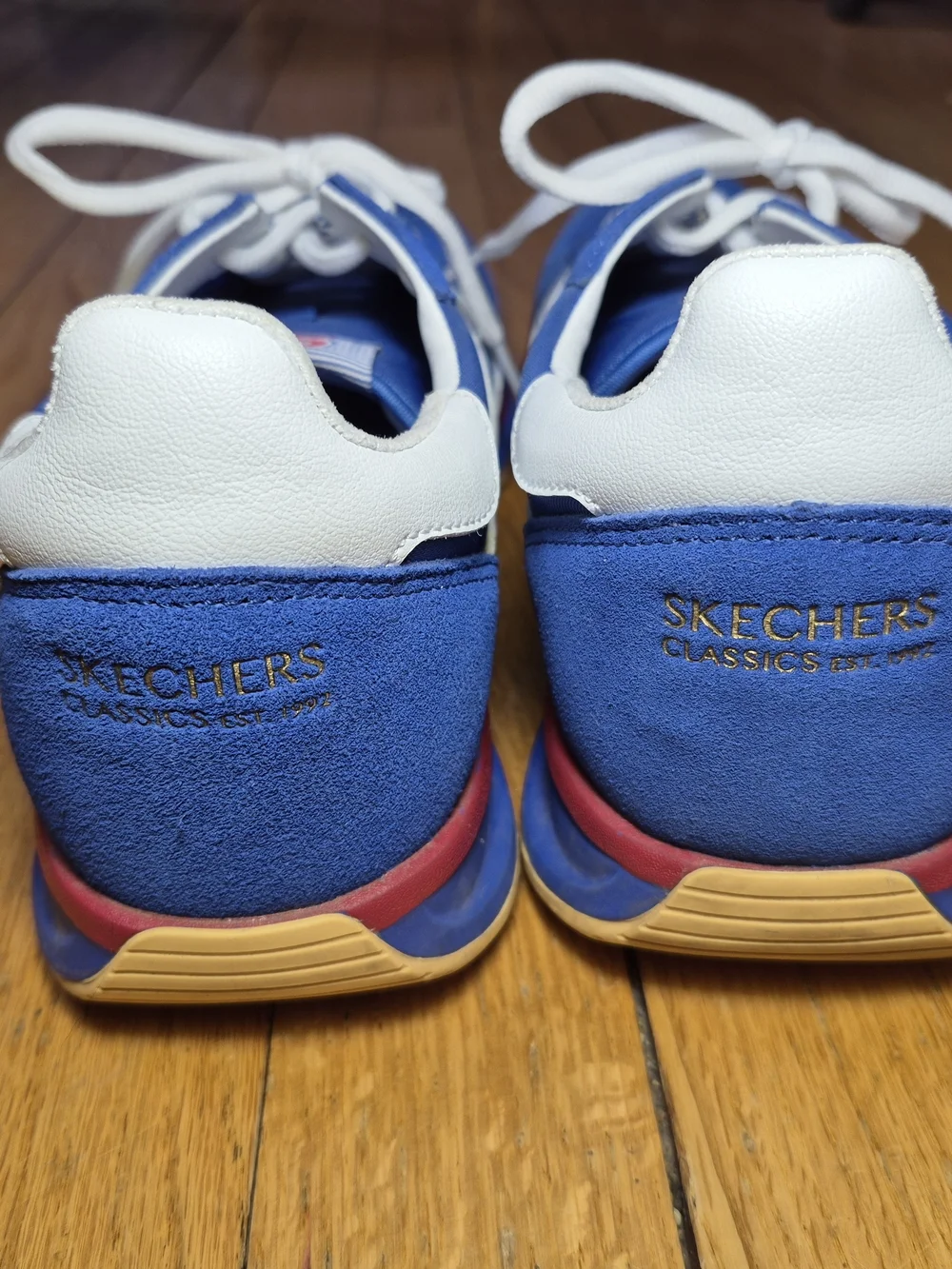 Skechers SKX 92 Men’s Blue and White Casual Sneakers Size 10